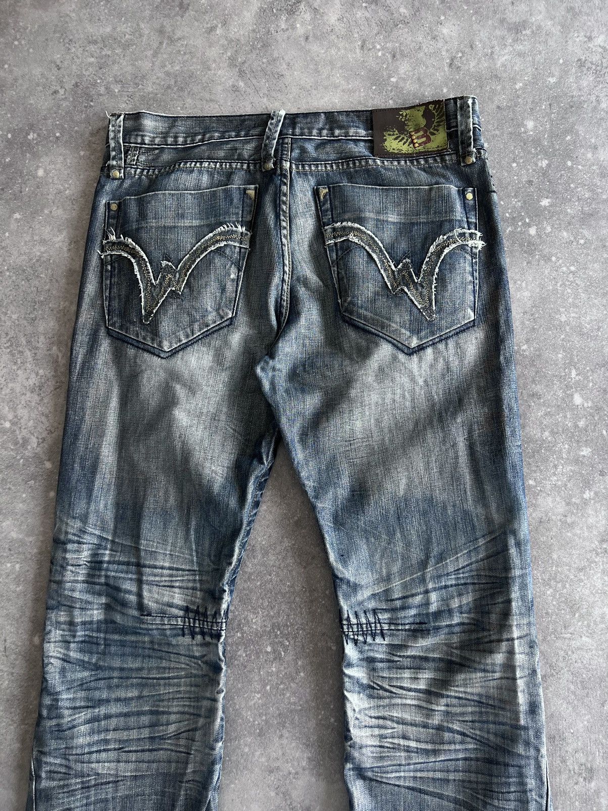Vintage Vintage y2k BootCut Denim Pants Opium Avant Garde 00s Size US 36 / EU 52 - 7 Thumbnail