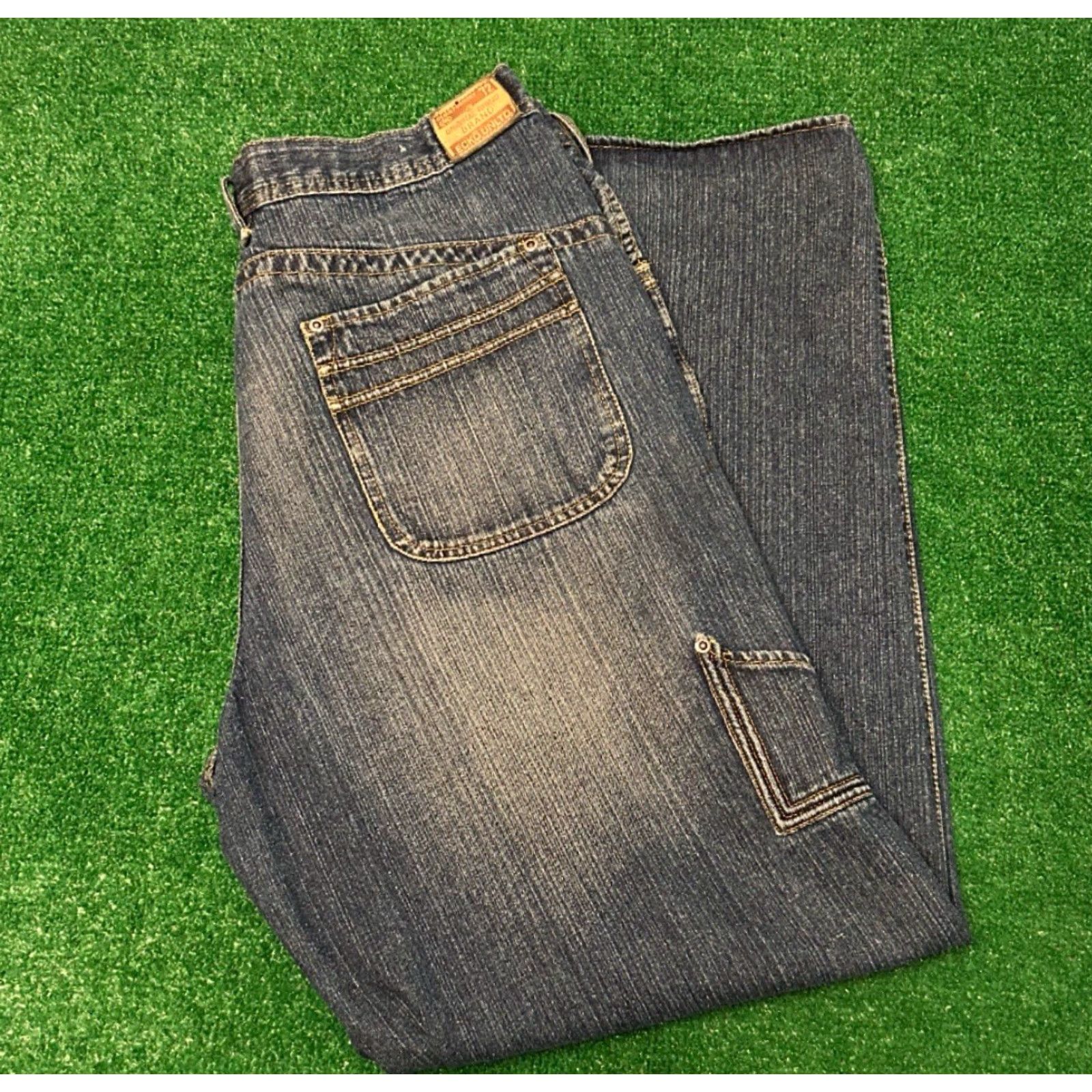 Ecko Unltd. VINTAGE Ecko Unltd Baggy Jeans Hip Hop Skater Grunge VTG Mens Sz 36 Blue Denim 36x33 Wide-Leg Pockets Size US 36 / EU 52 - 5 Thumbnail