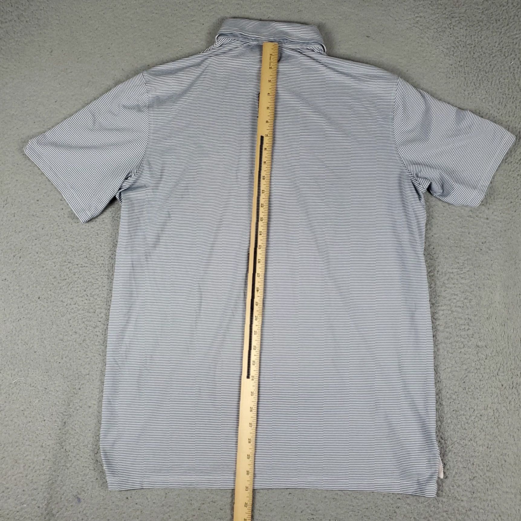 Vintage Greyson Polo Shirt Mens Large Blue Striped Casual Short Sleeve Activewear Size US L / EU 52-54 / 3 - 4 Thumbnail