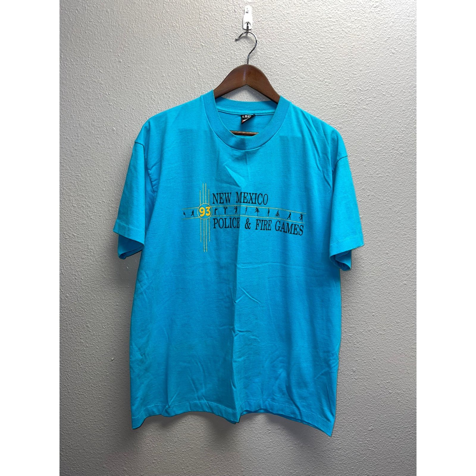 Vintage Vintage New Mexico Shirt Police And Fire Games 1993 90s XL Size US XL / EU 56 / 4 - 1 Thumbnail