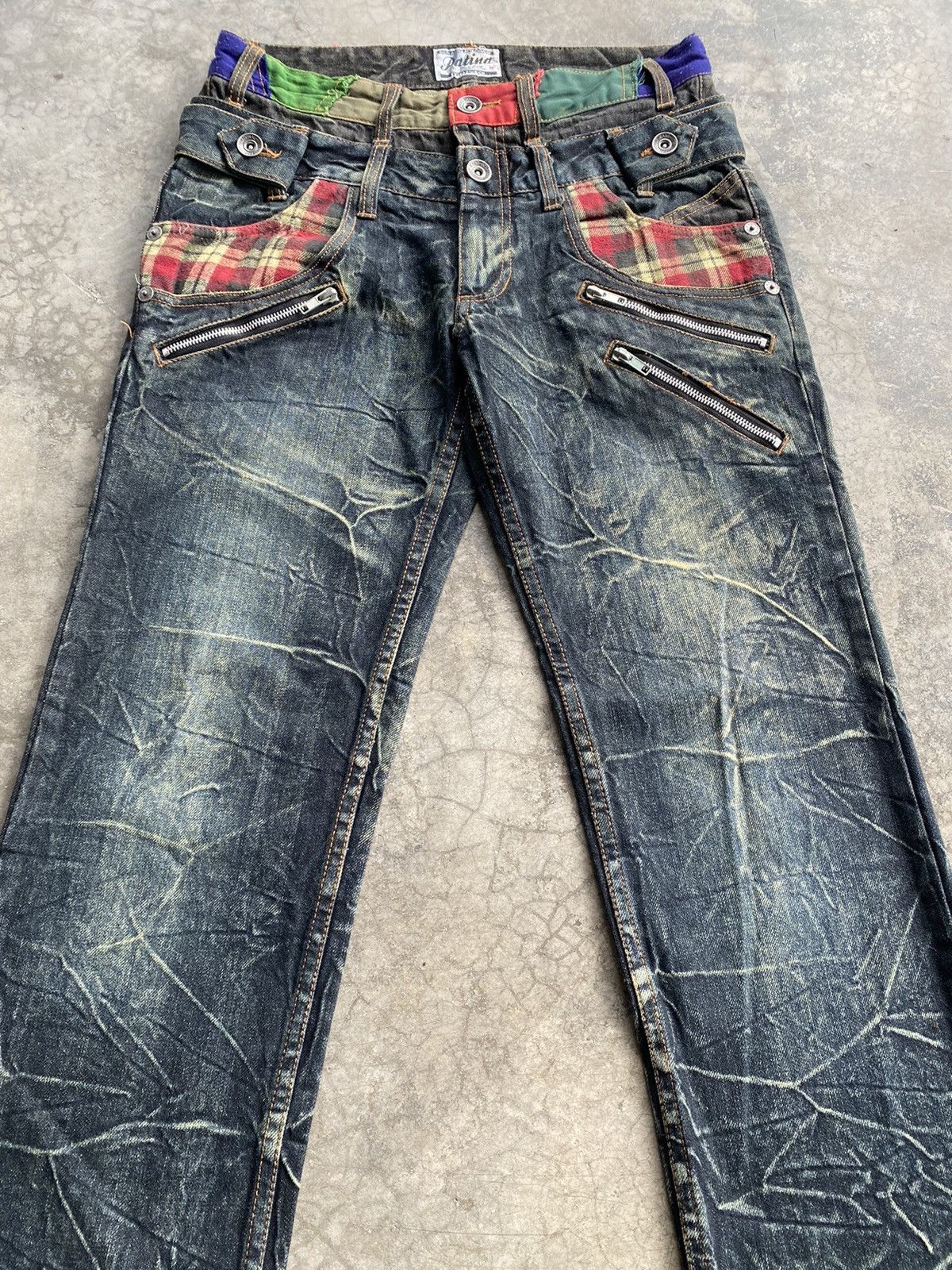Tornado Mart Japanese Patina Bondage Mud Rusty Lightning Distressed Jeans Size US 30 / EU 46 - 15 Thumbnail