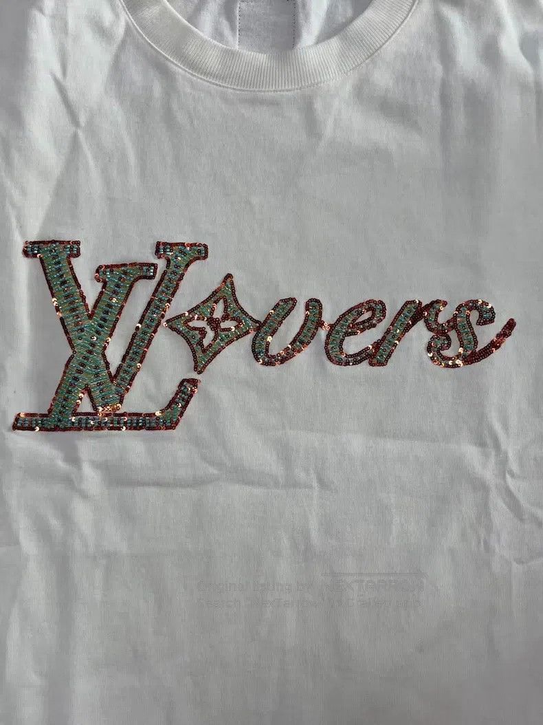 Louis Vuitton Louis Vuitton Logo Embroidered Crew Neck Short Sleeve Size US XL / EU 56 / 4 - 3 Thumbnail