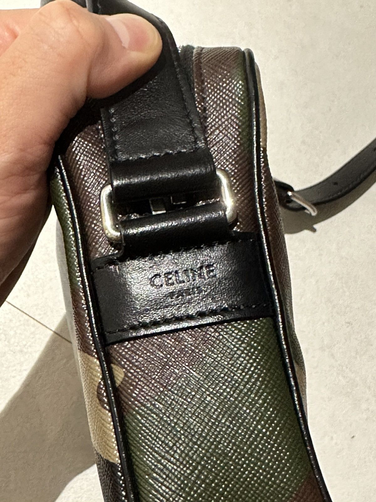 Celine CELINE Camouflage Medium Shoulder Bag Green Khaki Size ONE SIZE - 7 Thumbnail