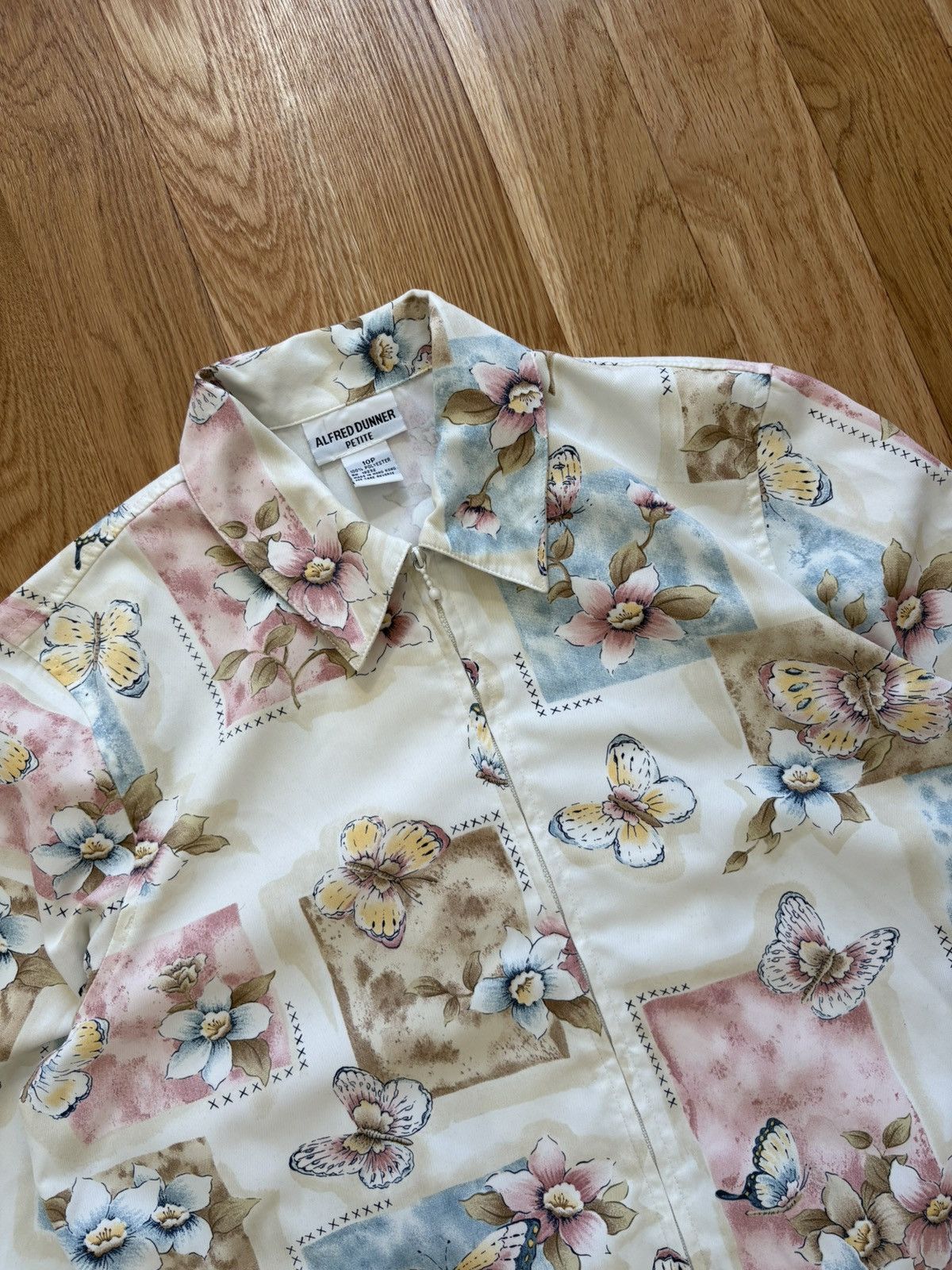 Other Alfred Dunner Vintage 90s Y2K Floral Butterfly Jacket 10P S Size S / US 4 / IT 40 - 2 Thumbnail