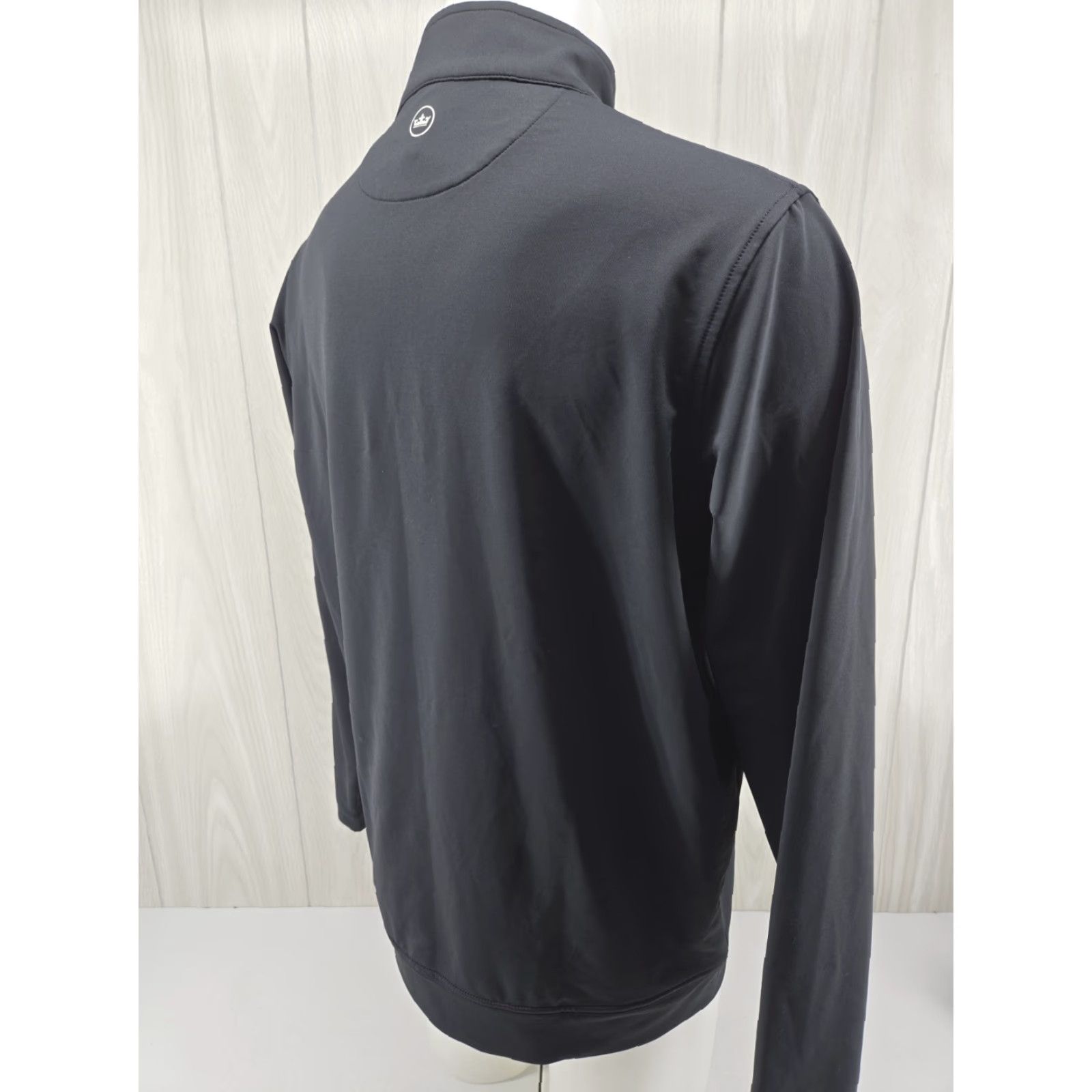 Peter Millar Peter Millar Mens L Polyester 1/4 Zip Active Pullover Black Long Sleeve Golf Running Walking Casual Pullover Reg Regular Mens Size US L / EU 52-54 / 3 - 7 Thumbnail