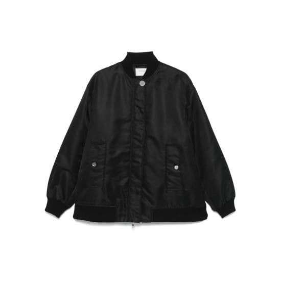 Sportmax SPORTMAX Women Bomber Jackets AGAPE 240 003 BLACK Size XS / US 0-2 / IT 36-38 - 1 Thumbnail