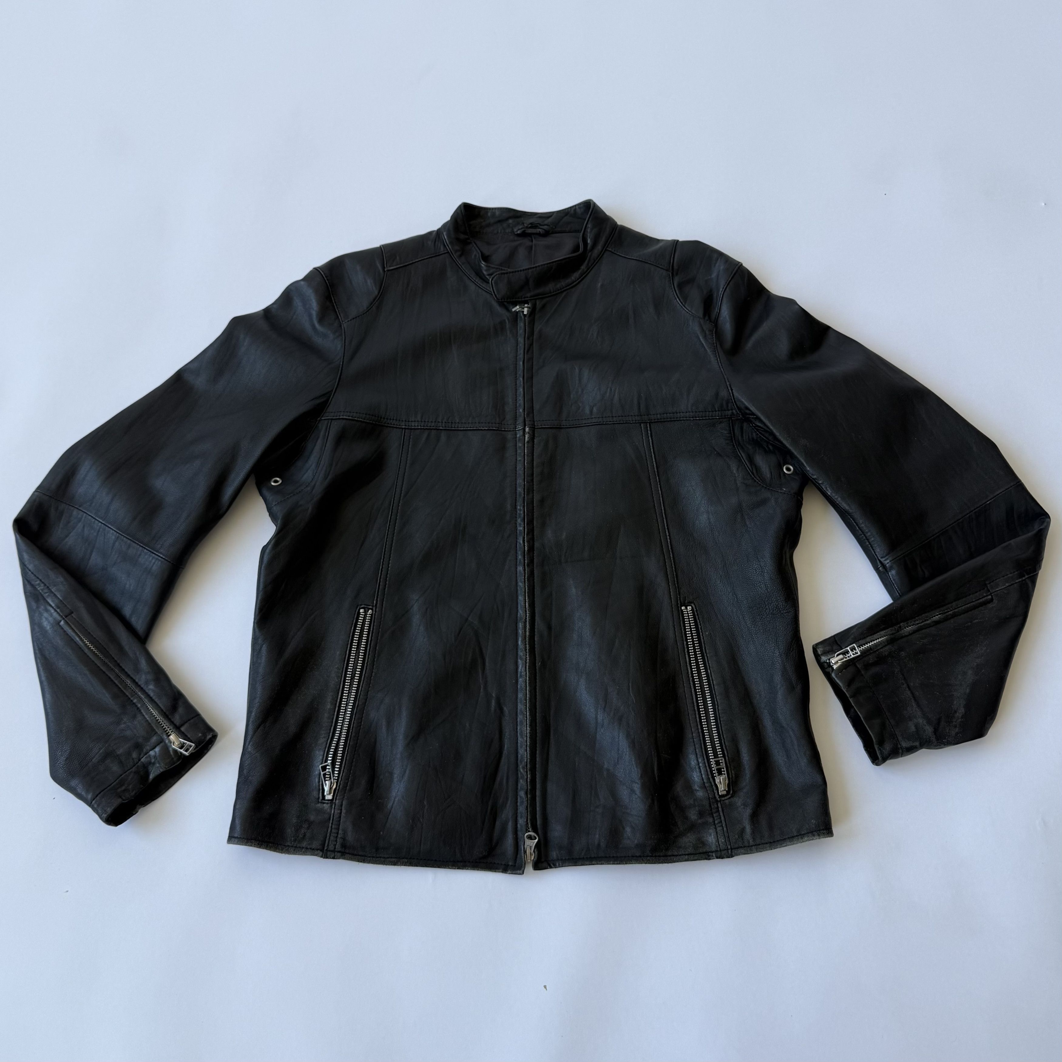 Uniqlo Vintage UNIQLO Moto Racer Jacket Size US L / EU 52-54 / 3 - 2 Thumbnail