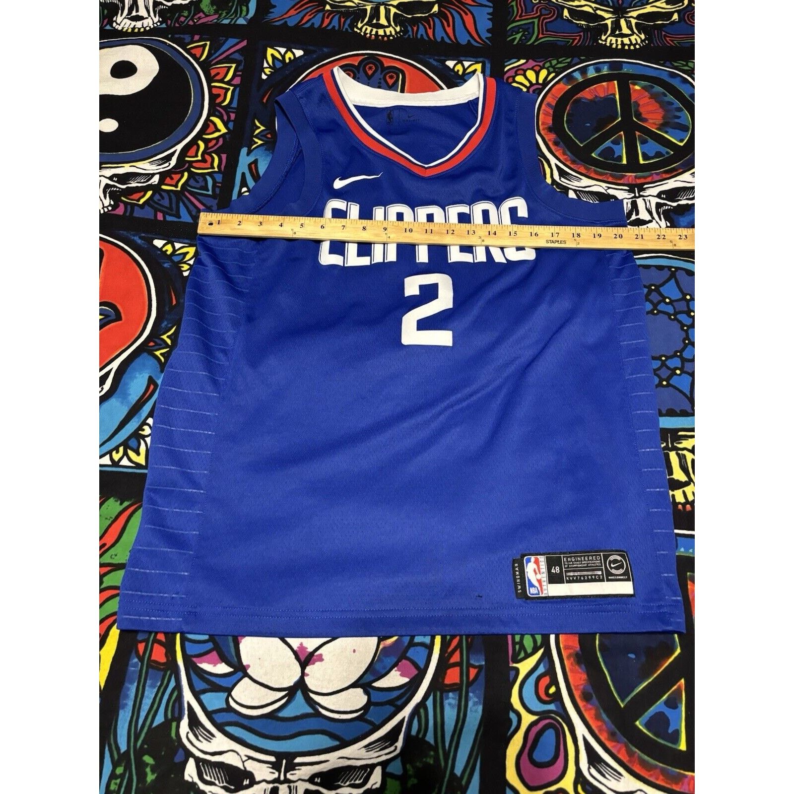 Nike Vintage Kawhi Leonard Nike #2 Blue Basketball NBA 48 Jersey Size US M / EU 48-50 / 2 - 7 Thumbnail
