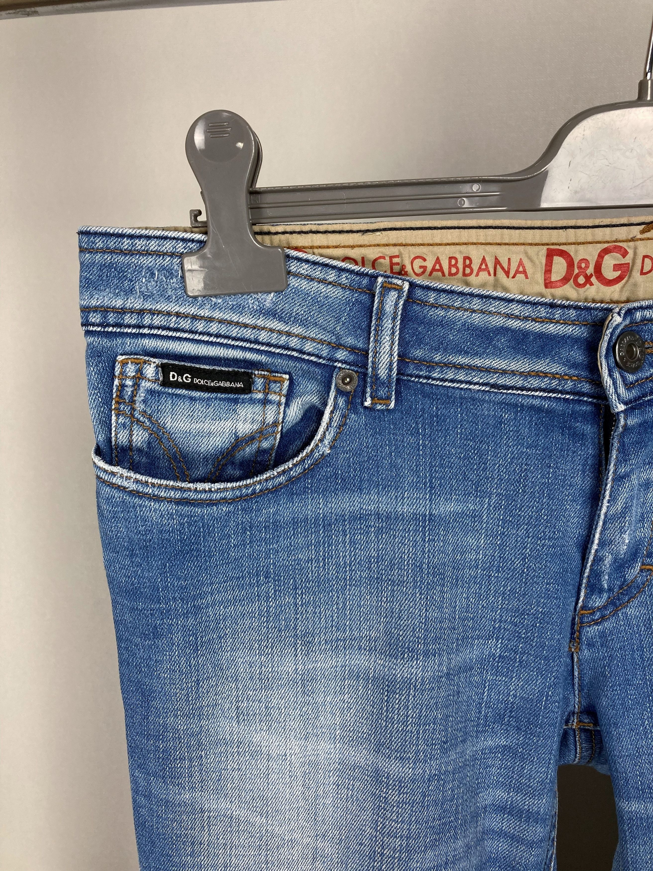 Dolce & Gabbana Dolce & Gabbana Y2K Hypebeast Low Waist Jeans Distressed Size 30" / US 8 / IT 44 - 2 Thumbnail