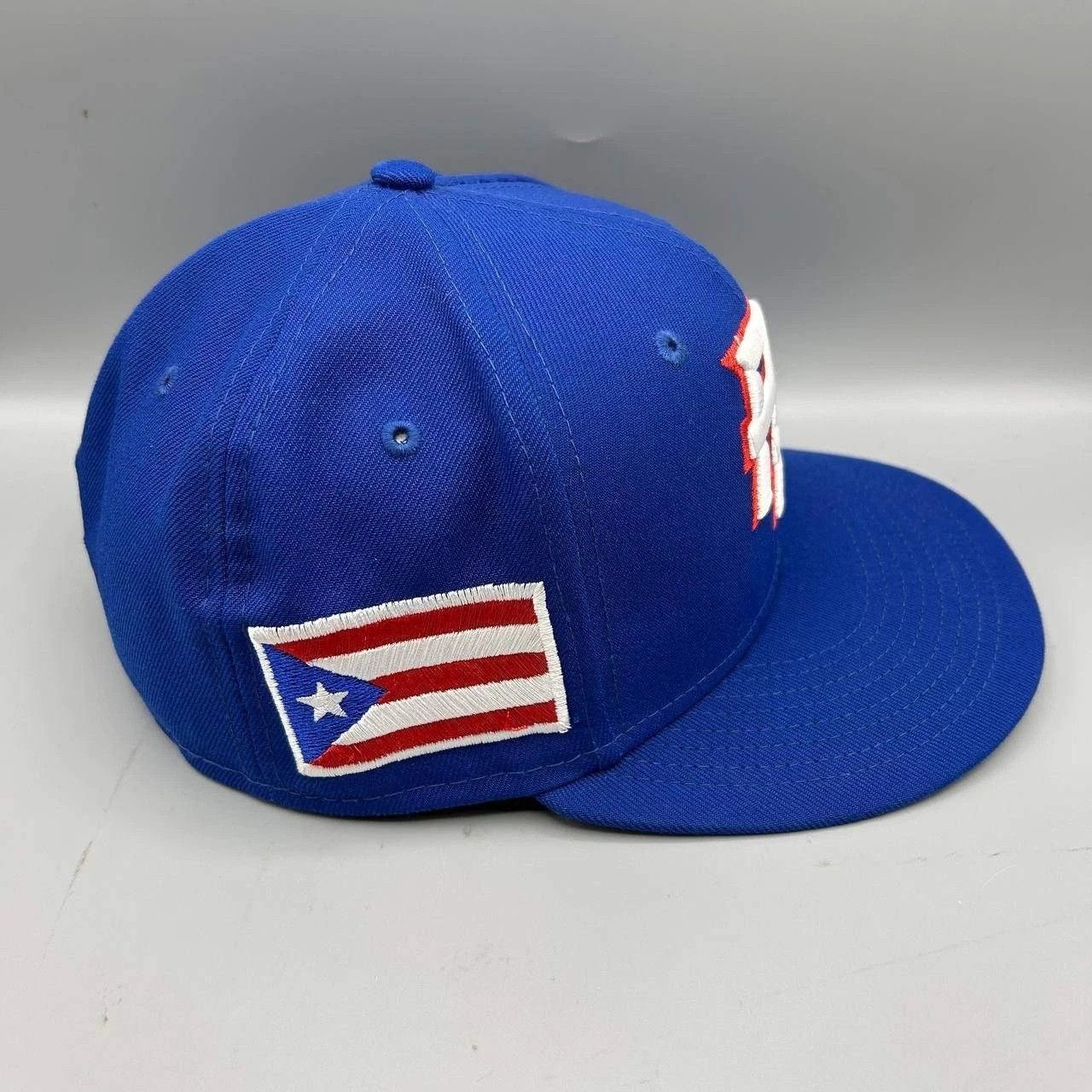 New Era Puerto Rico Flag Hat Men 7 1/4 Blue Gray MLB Fitted Cap Size ONE SIZE - 3 Thumbnail