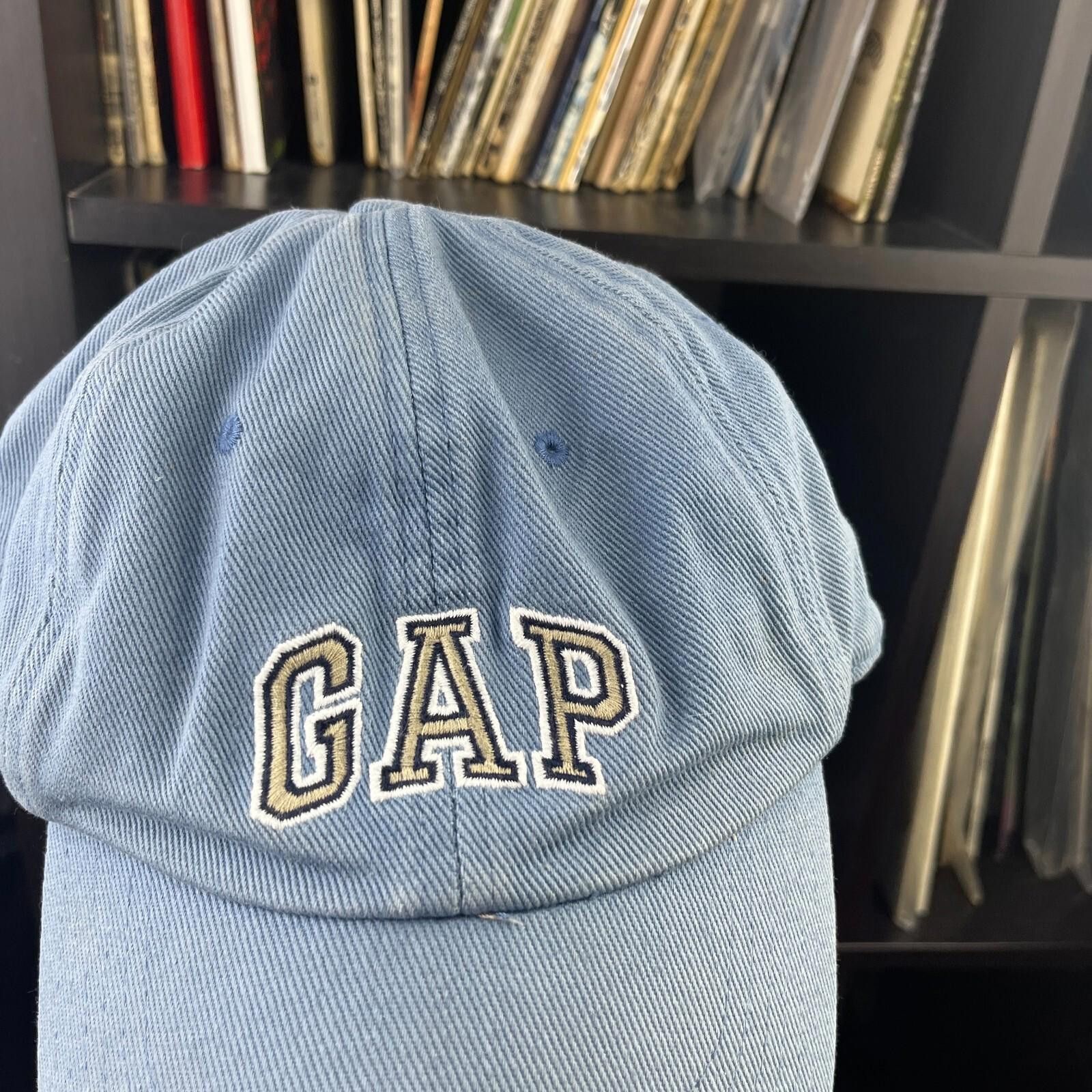 Gap Vintage 90s Gap Strap Back Hat Medium Large Baby Blue Size ONE SIZE - 2 Thumbnail