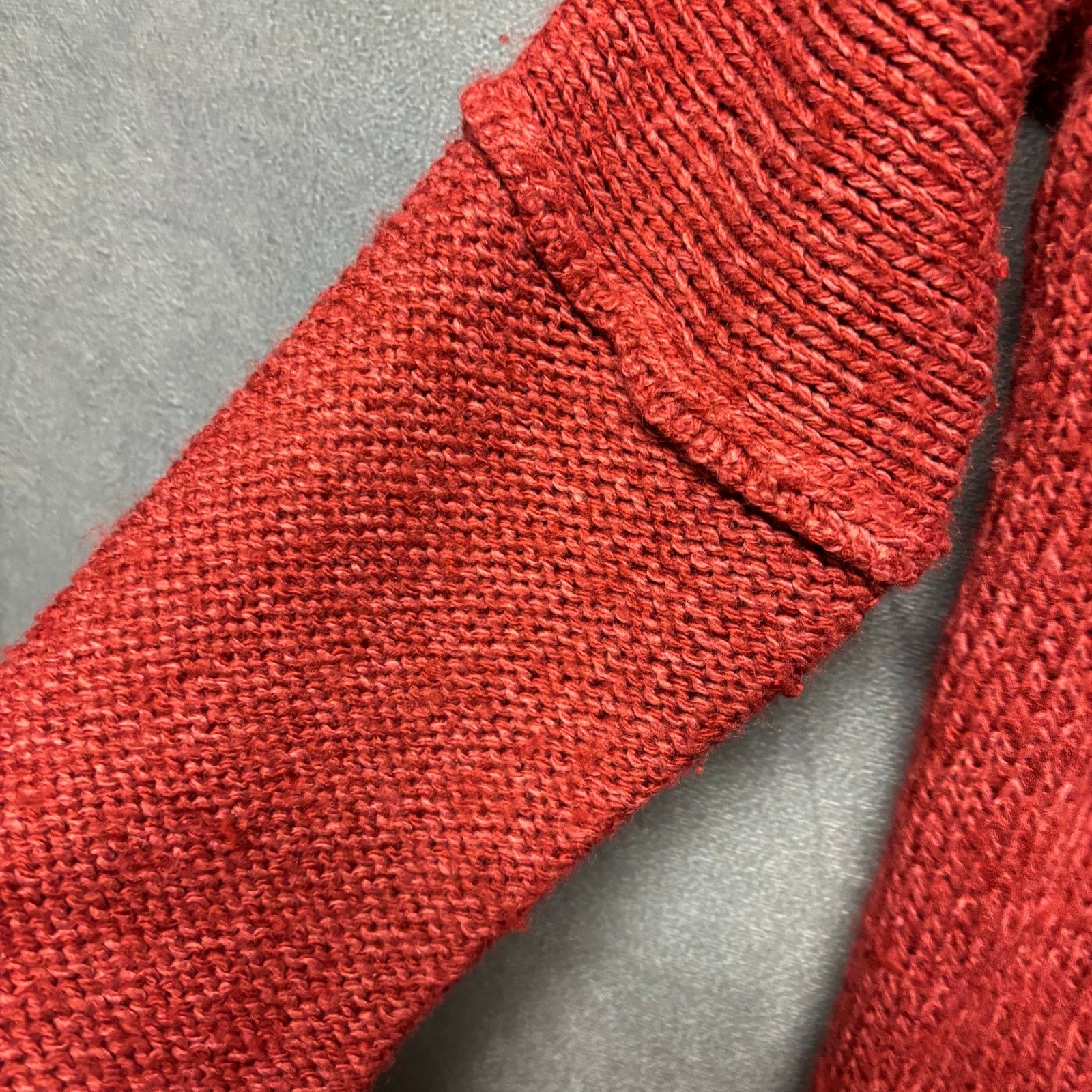 Hurley Hurley Knit Sweater Hoodie Full Zip Burgundy Comfy Cozy Warm Size XS / US 0-2 / IT 36-38 - 6 Thumbnail