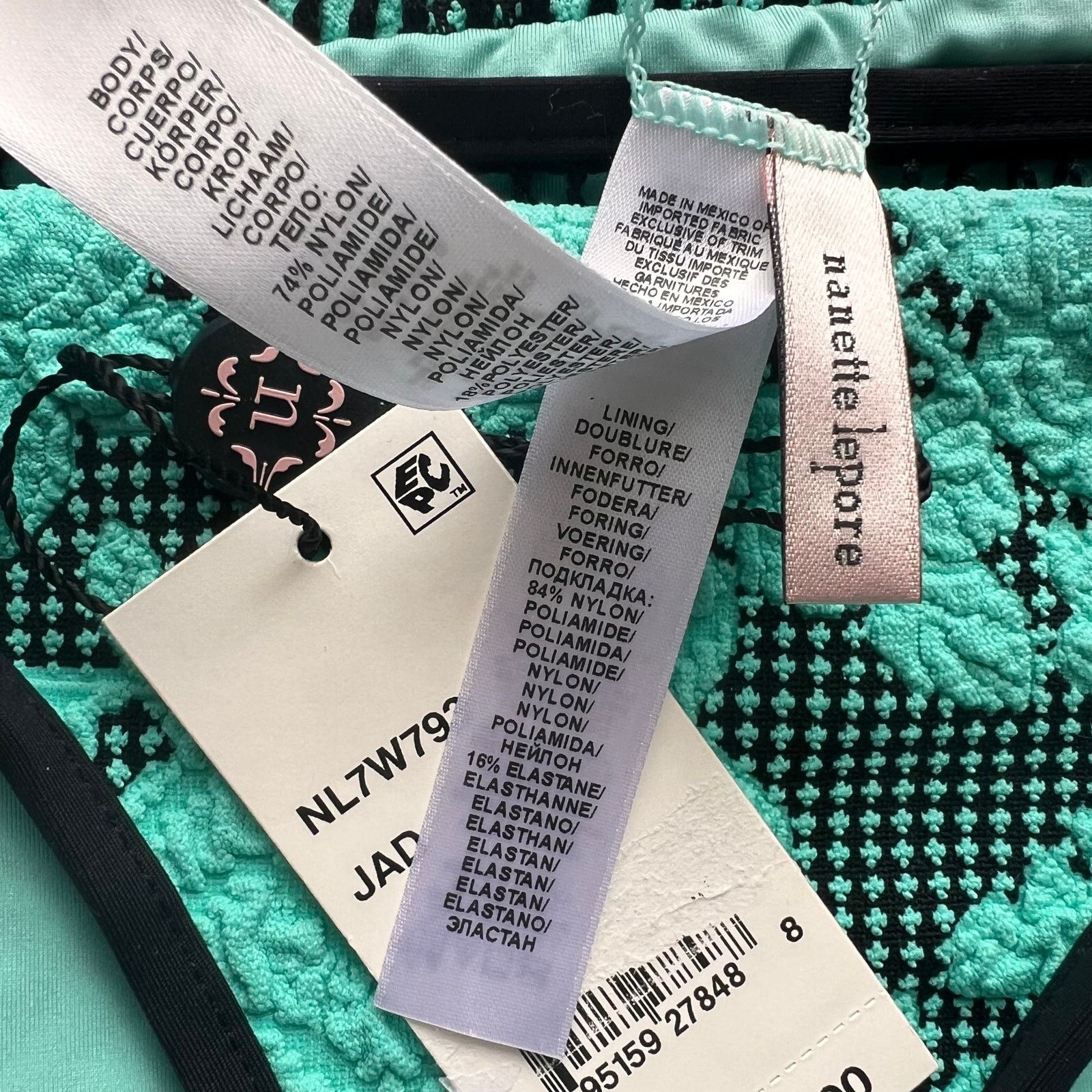 Nanette Lepore Nanette Lepore Jade Jacquard Bikini Bottom, XS Size ONE SIZE - 8 Thumbnail