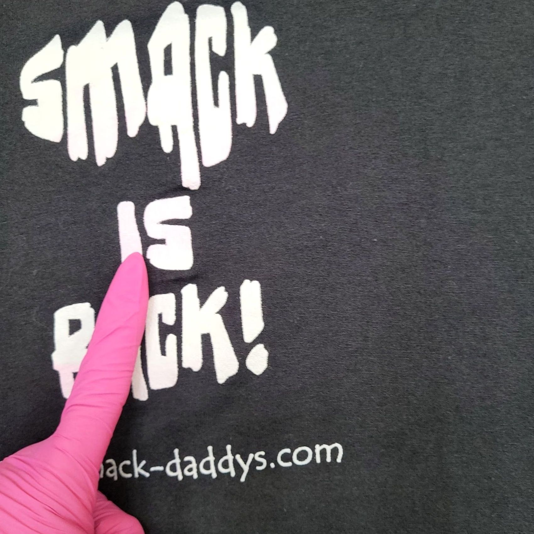 Vintage VINTAGE Smackdaddys Shirt Logo Graphic Tee Black M 80s 1980s Mens Casual Short Sleeve Crew Neck Knit Cotton Polyester Size US M / EU 48-50 / 2 - 5 Thumbnail
