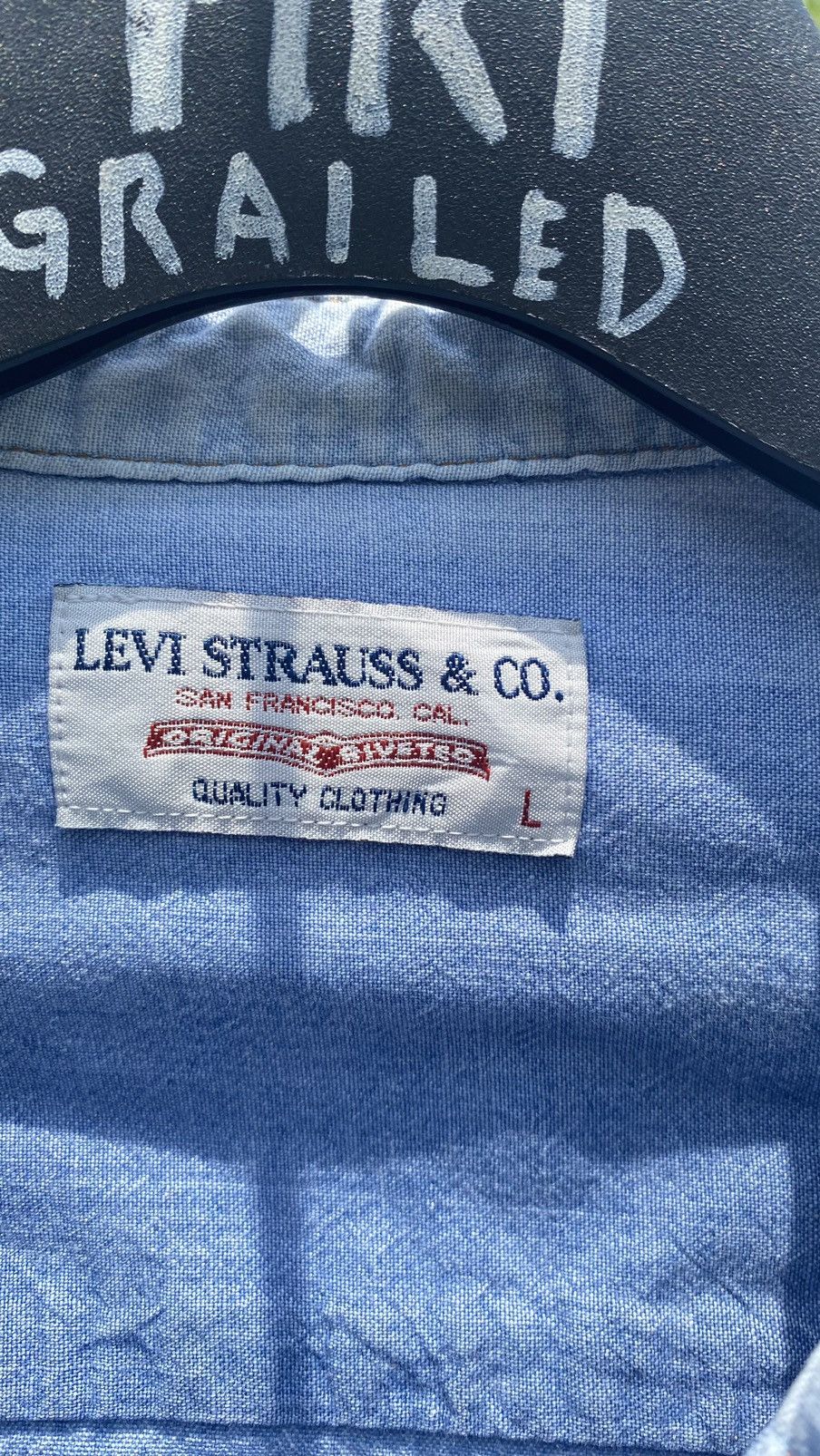 Levi's Vintage Clothing × Vintage Vintage Levi’s Orange tag salvage shirt Size US L / EU 52-54 / 3 - 4 Thumbnail
