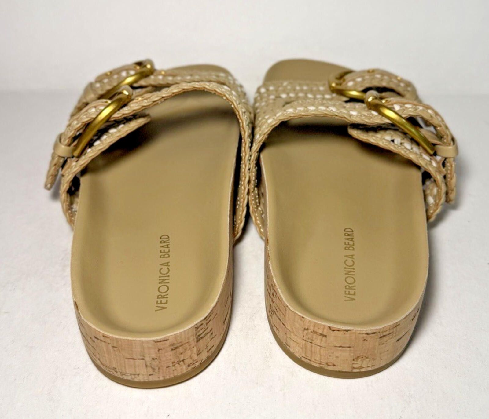 Other VERONICA BEARD Prue Woven Two Strap Sandal Beige Size US 8 / IT 38 - 4 Thumbnail
