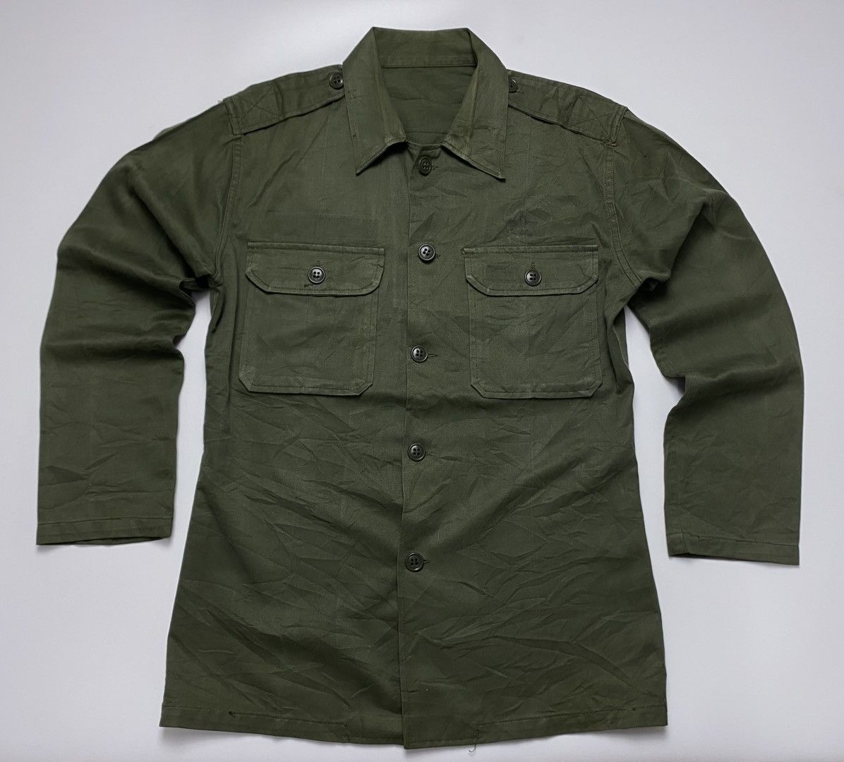 Vintage Rare Vintage OG 1981 Army shirt Size US M / EU 48-50 / 2 - 1 Thumbnail