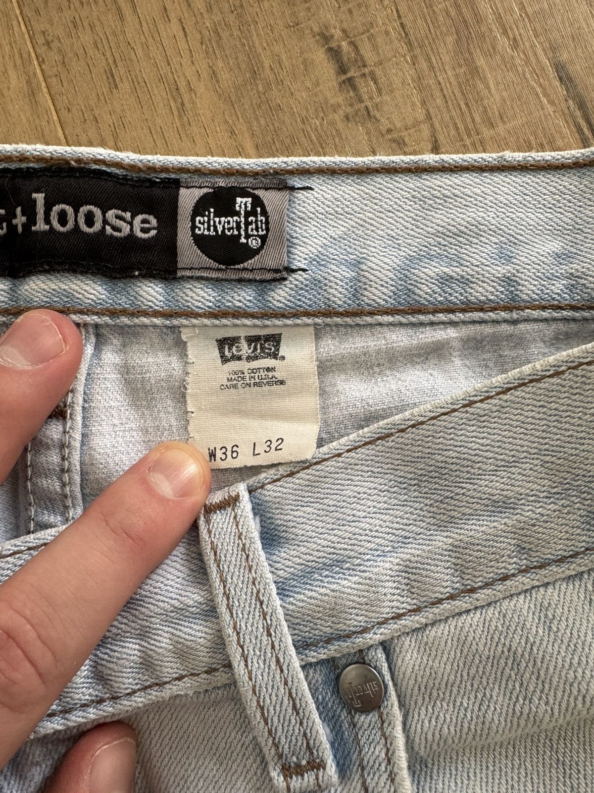 Levi's × Levi's Vintage Clothing Levi’s Silvertabs Made in USA Loose Straight cut Size US 36 / EU 52 - 5 Thumbnail