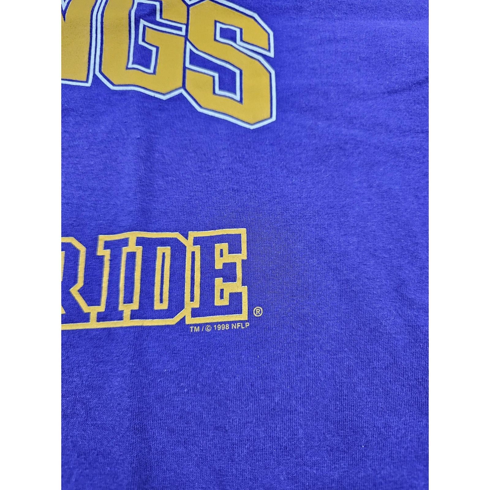 CSA 90s Minnesota Vikings Purple Pride T-Shirt Purple CSA Sz XL Size US XL / EU 56 / 4 - 3 Thumbnail
