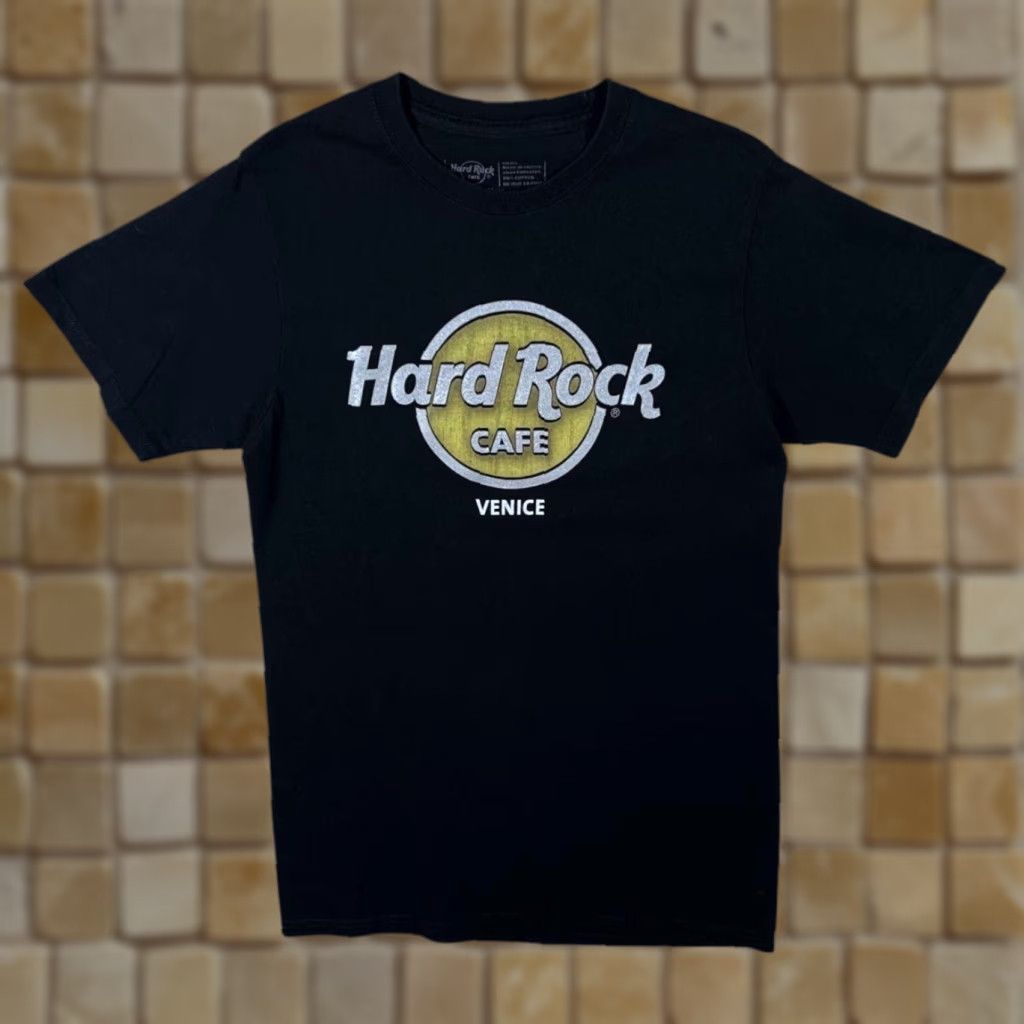Hard Rock Cafe Hard Rock Cafe Venice Souvenir Spellout Graphic Black T-Shirt Small Men Shirt Graphic Print - VG342 Size US S / EU 44-46 / 1 - 1 Thumbnail