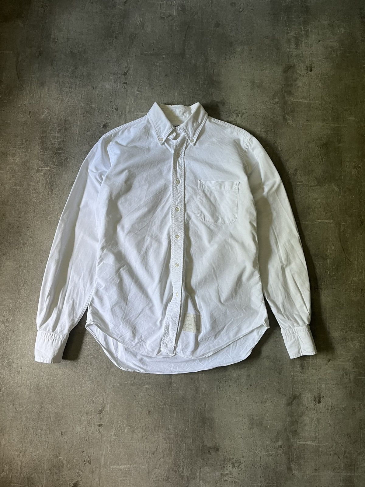 Thom Browne Thom Brown white button up shirt cotton Size US L / EU 52-54 / 3 - 1 Thumbnail