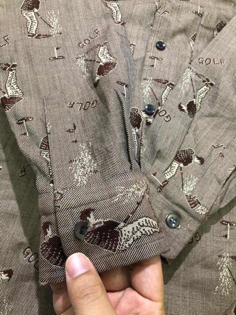 Vintage Vintage All Over Print Golf button-ups shirt Size US S / EU 44-46 / 1 - 9 Thumbnail