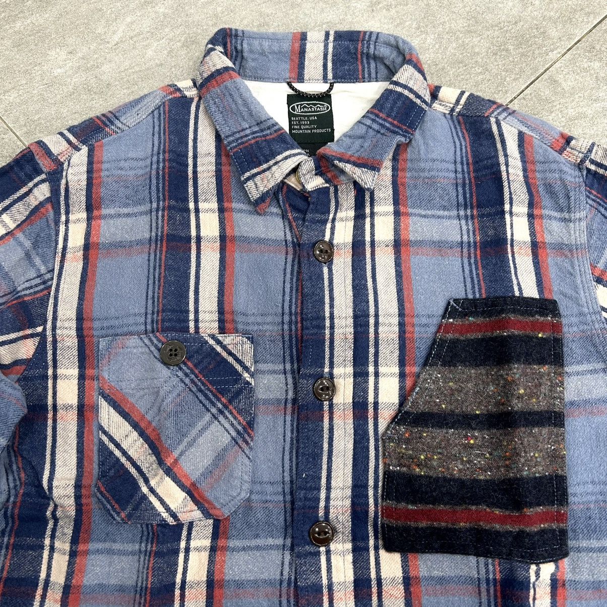 Manastash Vintage 90s Manastash Flanel Shirt Button Up Long Slevee Size US L / EU 52-54 / 3 - 5 Thumbnail