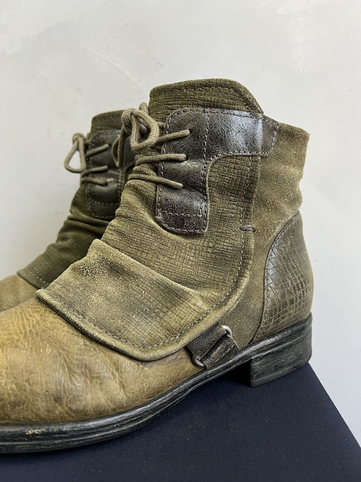 A.S.98 Leather Ankle Boots Vintage Ann demeulemeeste style 90s Size US 8 / EU 41 - 8 Thumbnail