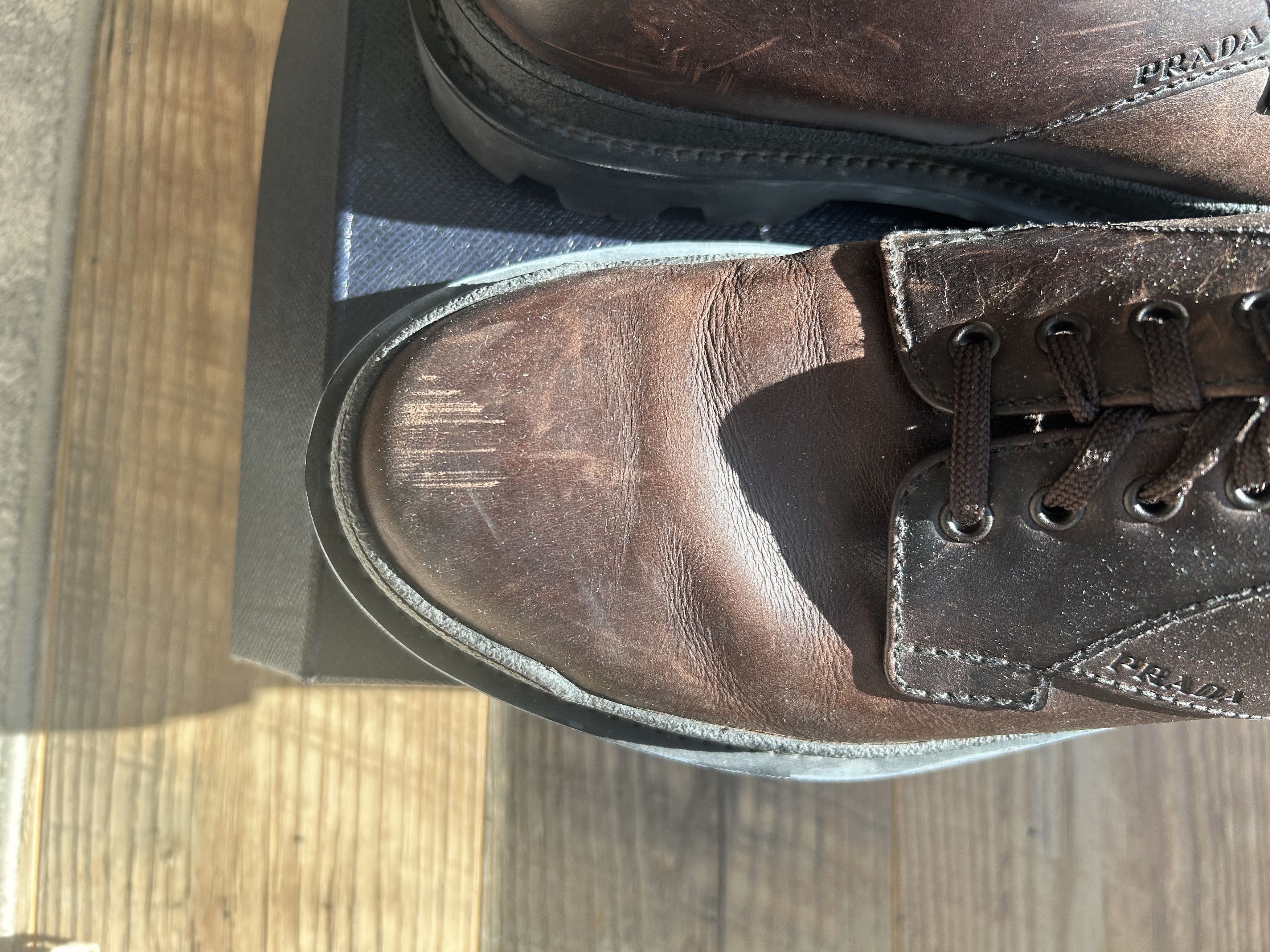 Prada Prada Pull Up Derby Size US 11 / EU 44 - 2 Thumbnail