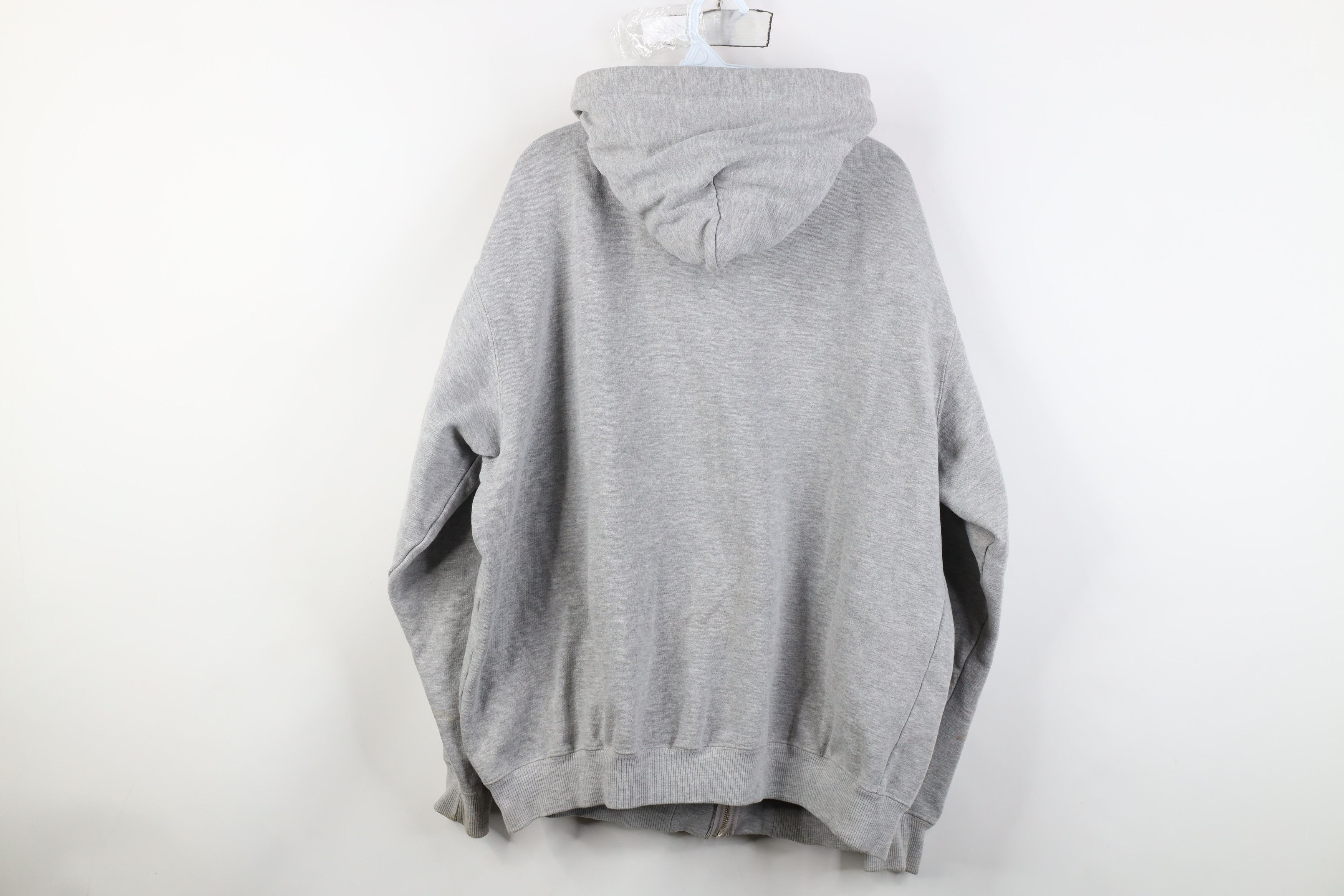 Vintage Vintage 90s Y2K Streetwear Blank Heavyweight Full Zip Hoodie Size US XL / EU 56 / 4 - 12 Thumbnail