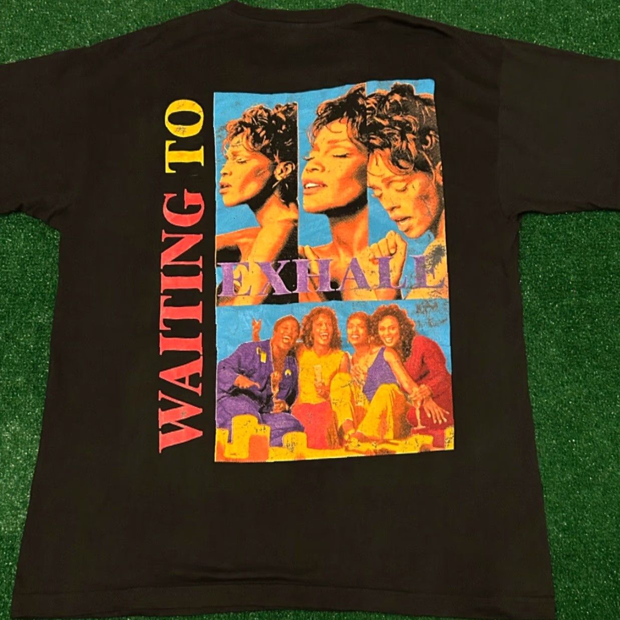 Vintage VINTAGE Waiting To Exhale Whitney Houston Rap Tee VTG Shirt Mens Large Size L Black 90s Hip Hop Movie Music Double-Sided Shirts Size US L / EU 52-54 / 3 - 2 Thumbnail