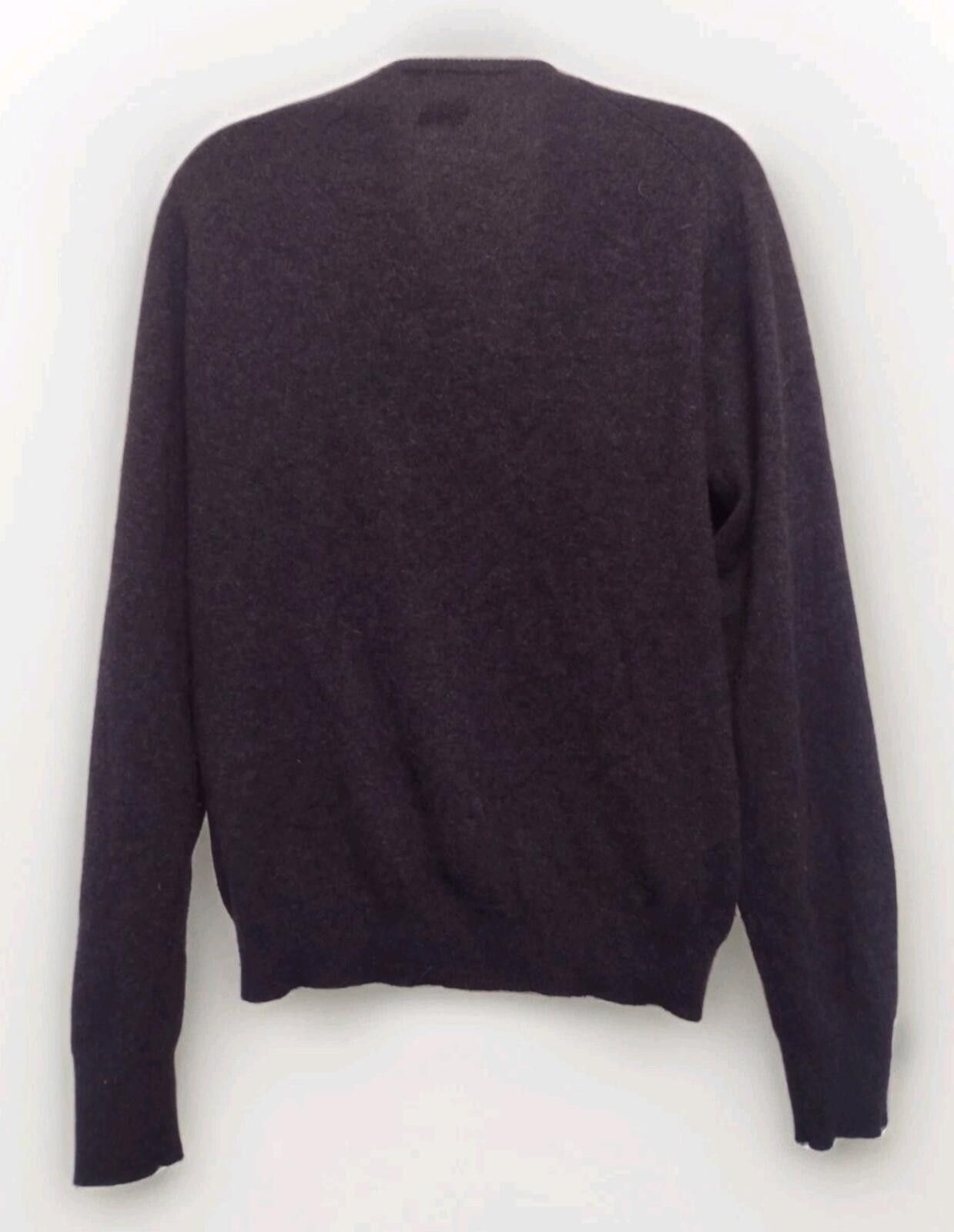 Other Loden Dager 100% Cashmere V Neck Sweater L Gray Minimalist Size US L / EU 52-54 / 3 - 4 Thumbnail