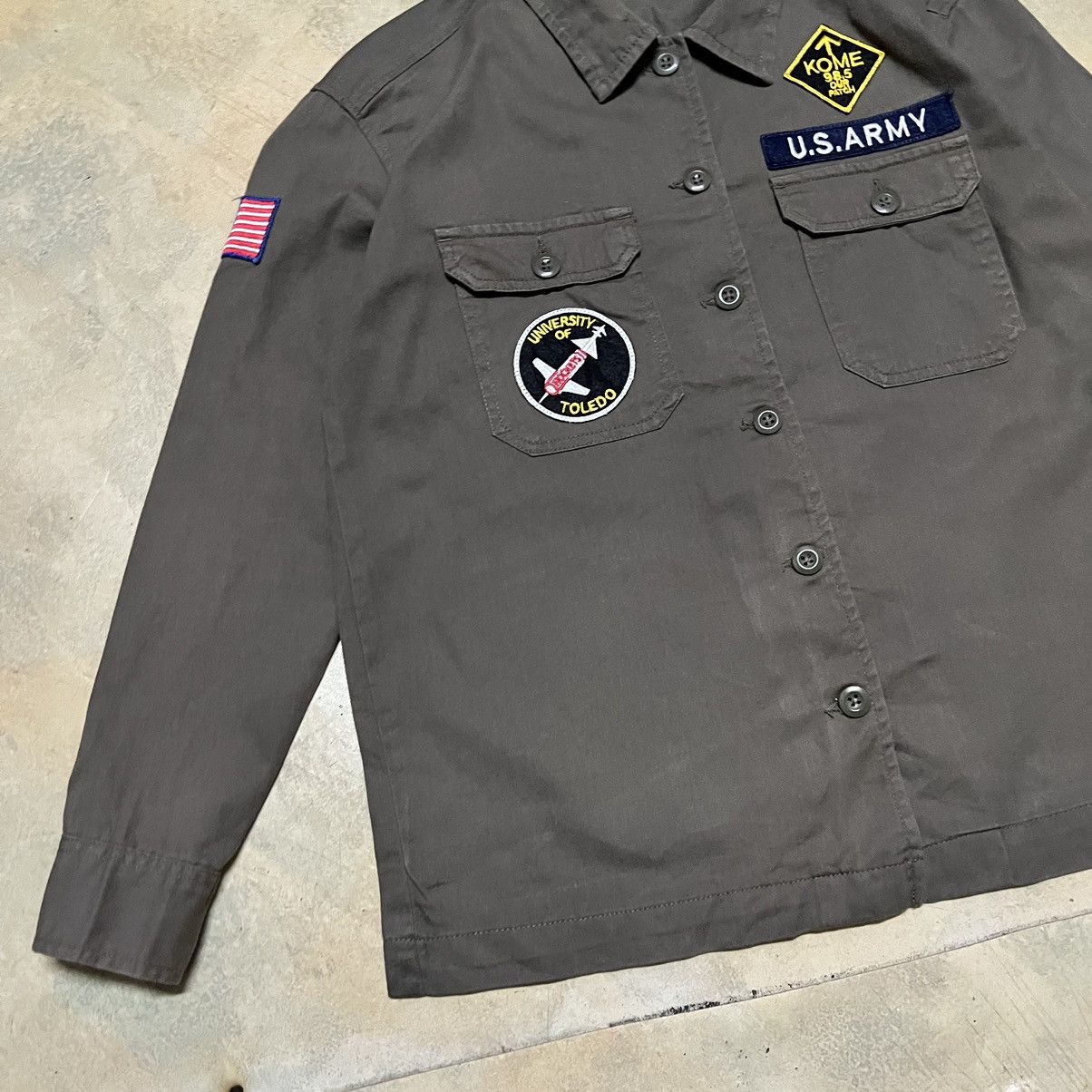 Japanese Brand Japanese Brand Browny Army Style Button Up Shirt Size US S / EU 44-46 / 1 - 4 Thumbnail