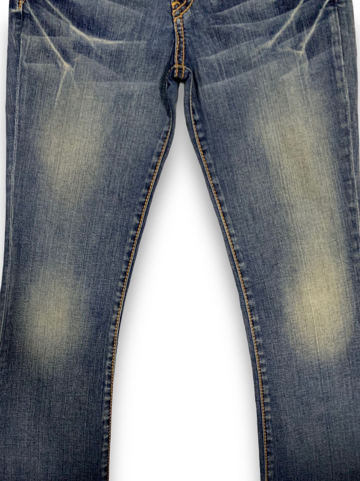 Hysteric Glamour Vintage Japanese Brand Bad Girl Style Mud Wash Flare Jeans Size 28" / US 6 / IT 42 - 7 Thumbnail