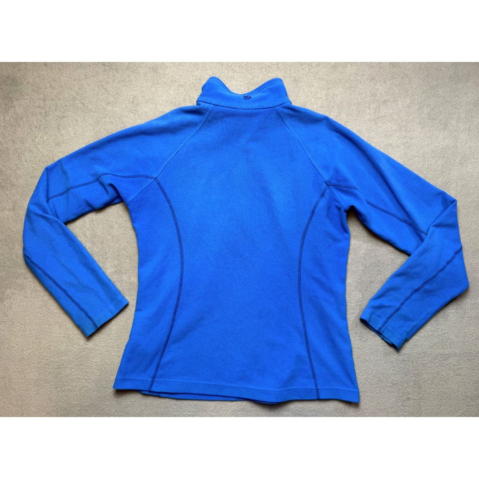 Mountain Hardwear Mountain Hardwear Women L Fleece 1/3 Zip Pullover Blue Hiking Outdoor Sweatshirt Size L / US 10 / IT 46 - 4 Thumbnail