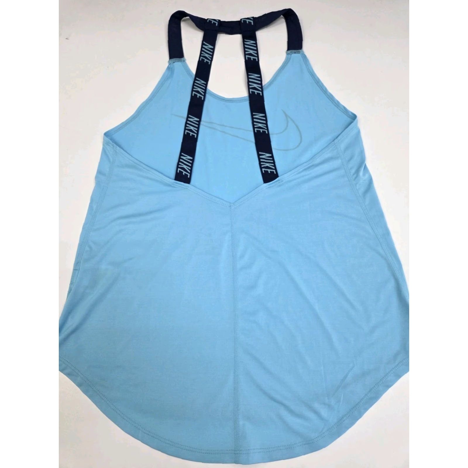 Nike Nike Womens Tank Top Dri-Fit Blue M Sleeveless T Strap Logo Print Activewear Pullover Moisture Wicking Lightweight Breathable Size M / US 6-8 / IT 42-44 - 3 Thumbnail