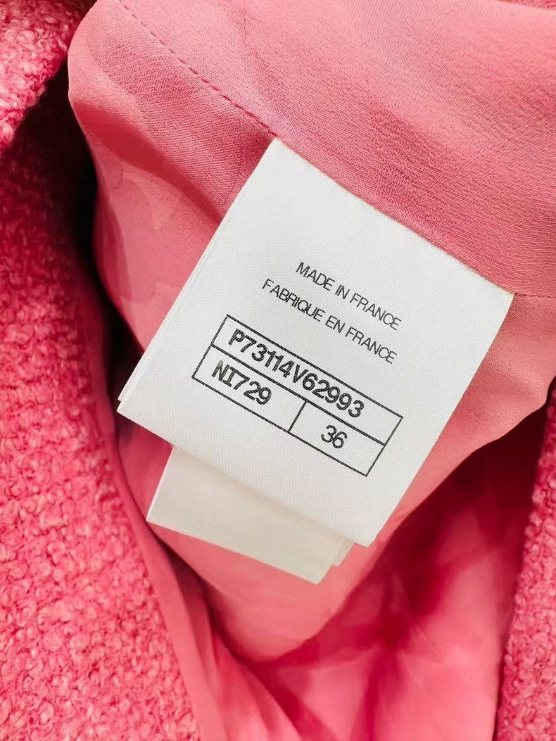 Chanel Chanel High-end handicraft workshop pink tweed medium-leng Size XS / US 0-2 / IT 36-38 - 5 Thumbnail
