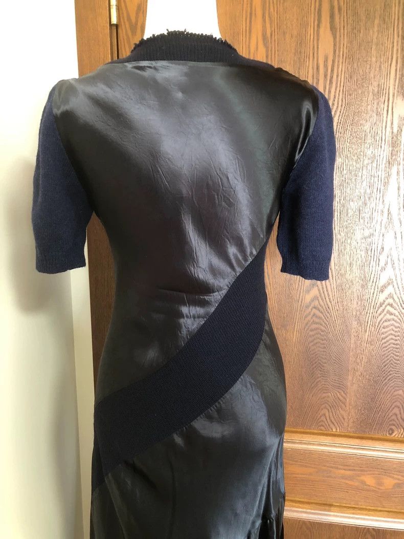 Comme des Garcons Comme Des Garcons Satin paneled dress CDG knit dress Size S / US 4 / IT 40 - 7 Thumbnail