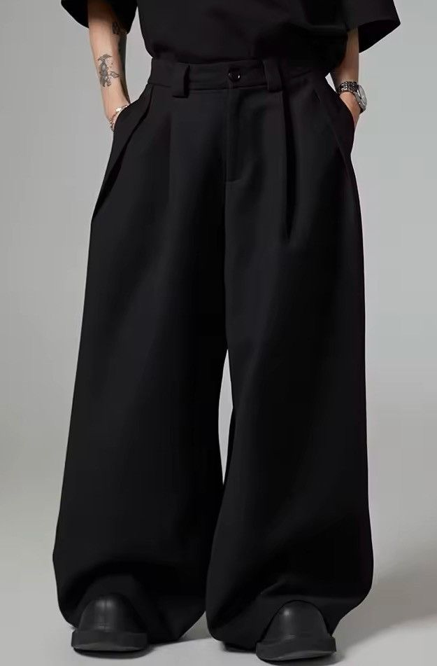 Japanese Brand Cleanfit retro fashion pleated baggy pants Size US 31 - 2 Thumbnail
