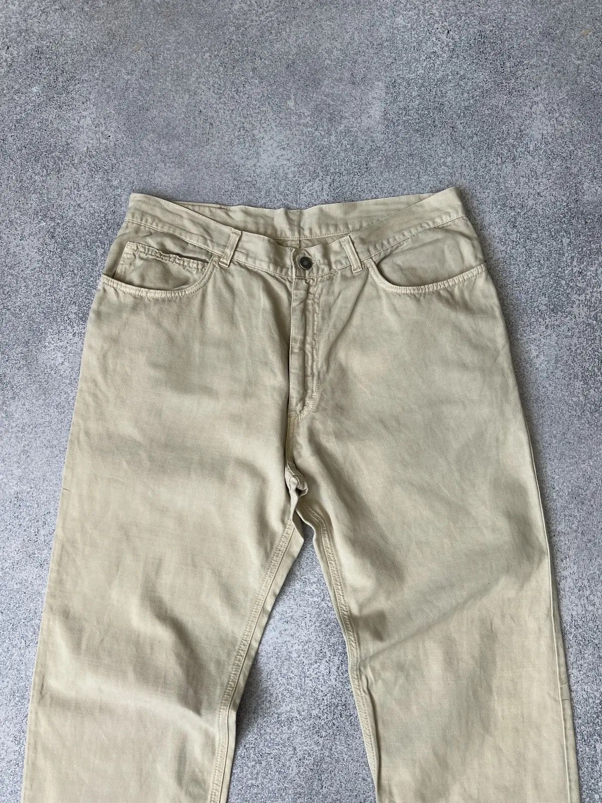 Designer × Loro Piana × Vintage Vintage Men's Loro Piana Cotton Chino Pants Beige Size US 32 / EU 48 - 5 Thumbnail