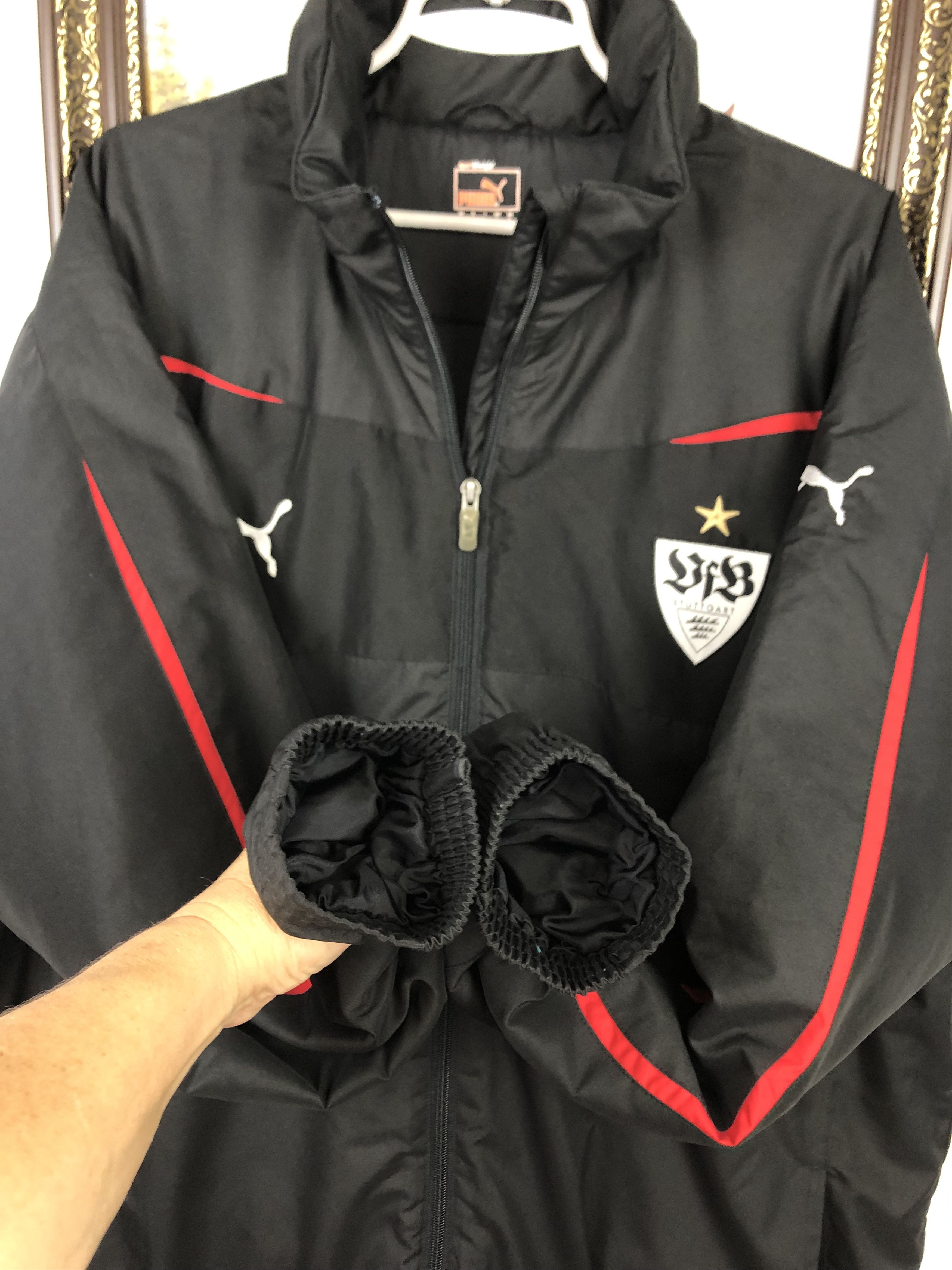 Puma Vintage Stuttgart Football Jacket Soccer Warm Winter Bomber Size US XL / EU 56 / 4 - 6 Thumbnail