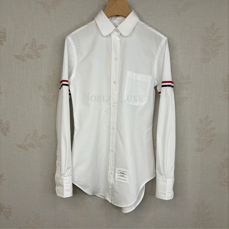 Thom Browne Thom Browne Long-sleeved cotton shirt Size XS / US 0-2 / IT 36-38 - 1 Thumbnail