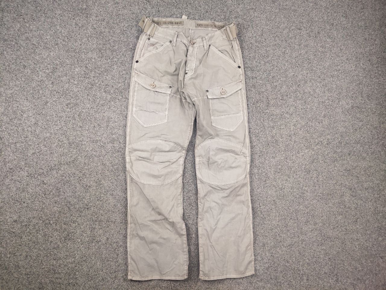 G-Star Vintage G Star Raw 3301 Cargo Multi pocket Double knee Pants Size US 34 / EU 50 - 7 Thumbnail