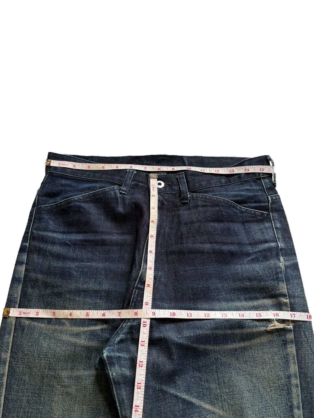 Boycott × Japanese Brand Vintage Boycott Rusty Mud Wash Distress Rip Flare Jeans Size US 32 / EU 48 - 14 Thumbnail