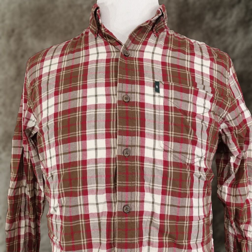 Vintage Vintage G.H. BASS Men's Long Sleeve Plaid Button-Down Shirt Size S Red Casual Winter Size US S / EU 44-46 / 1 - 1 Thumbnail