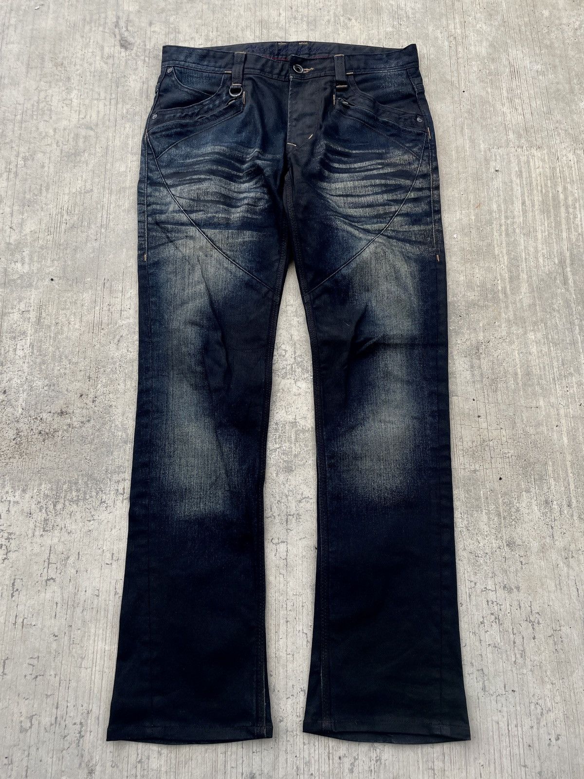 Japanese Brand 💥RARE💥2000s JAPANESE BRAND NICOLE CLUB FOR MEN COATED FLARE Size US 31 - 1 Thumbnail