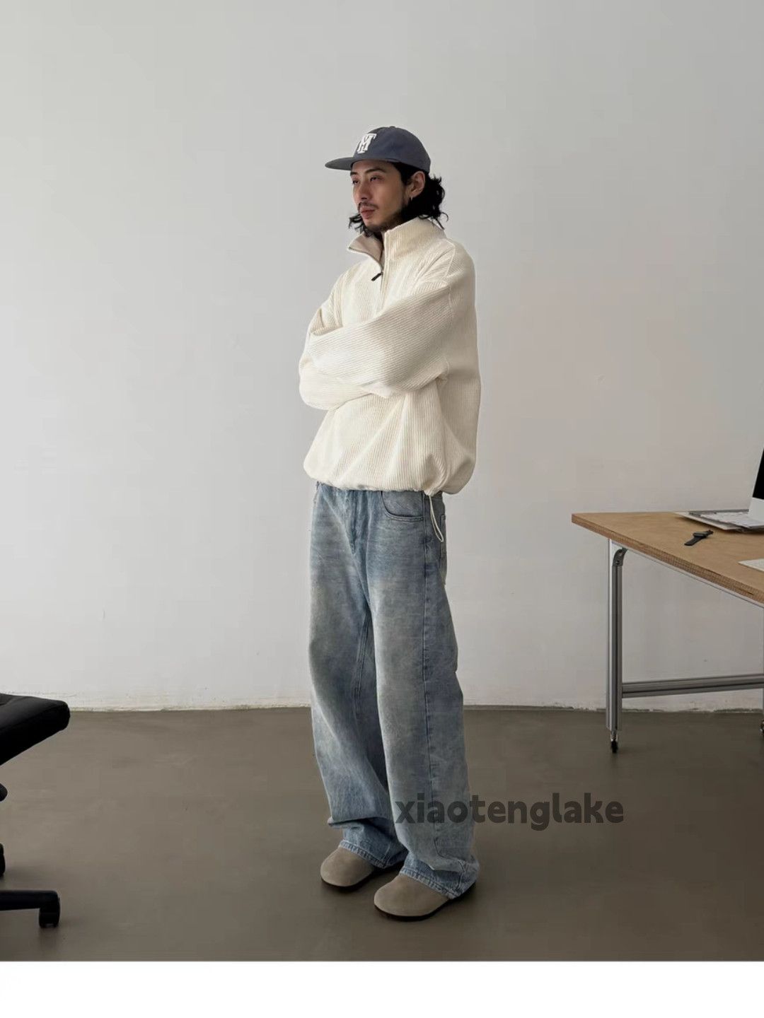 Jean × Vintage washed faded cleanfit yuppie y2k loose baggy jeans Size US 32 / EU 48 - 5 Thumbnail