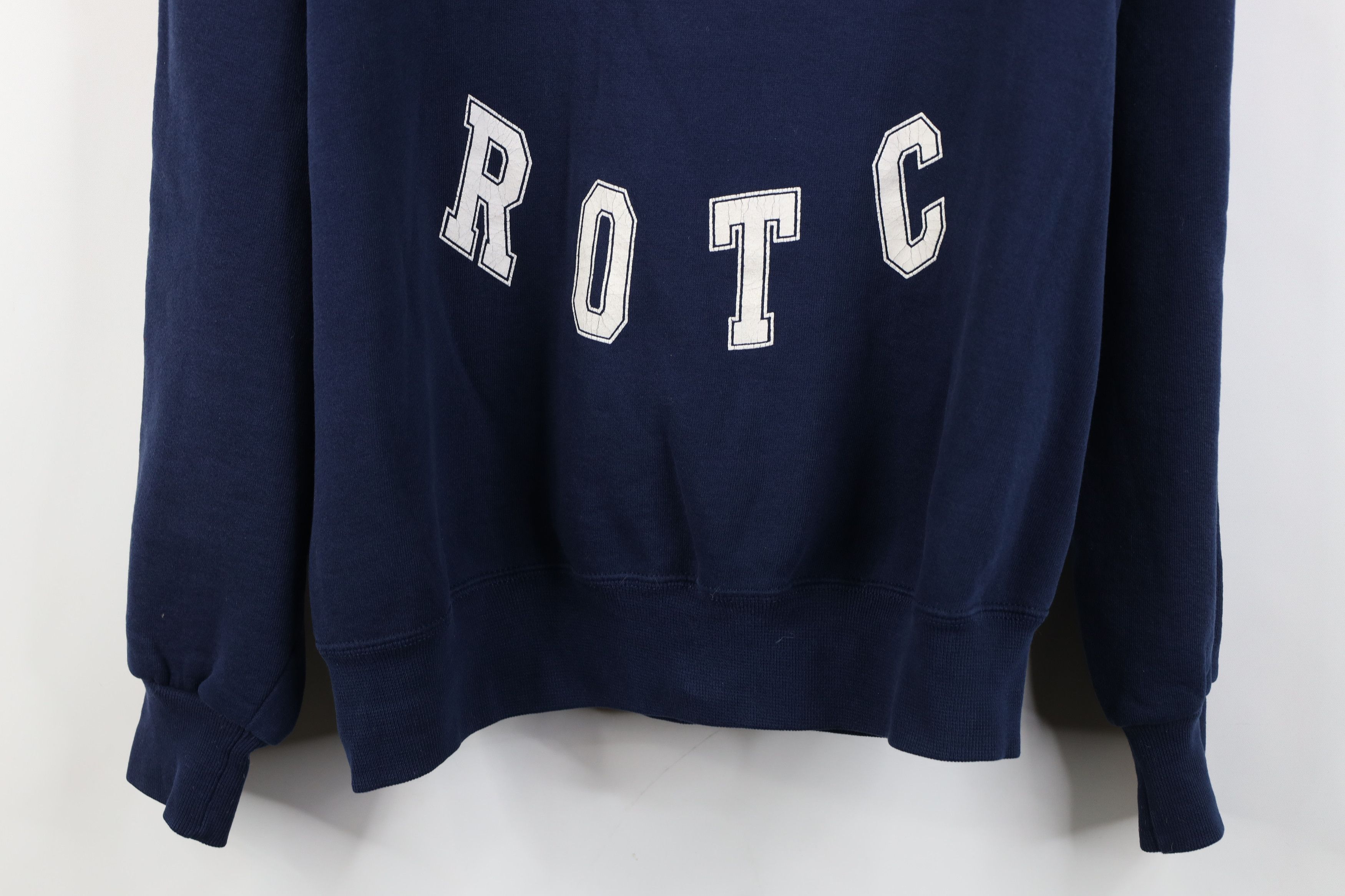 Vintage Vintage 90s US Air Force ROTC Crewneck Sweatshirt Blue USA Size US XL / EU 56 / 4 - 3 Thumbnail