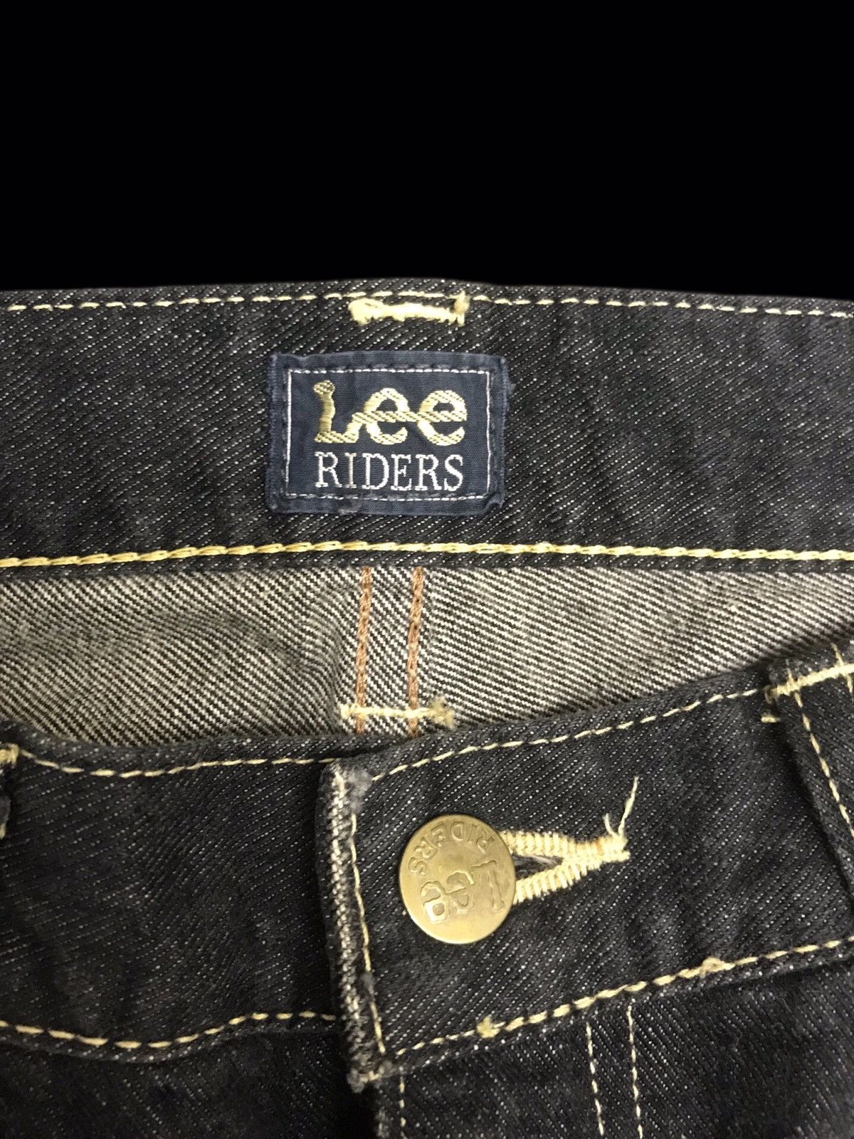 Japanese Brand 💥FLARE💥LEE STONE WASH SICK HONEYCOMB FLARE DENIM F114 Size US 34 / EU 50 - 8 Thumbnail