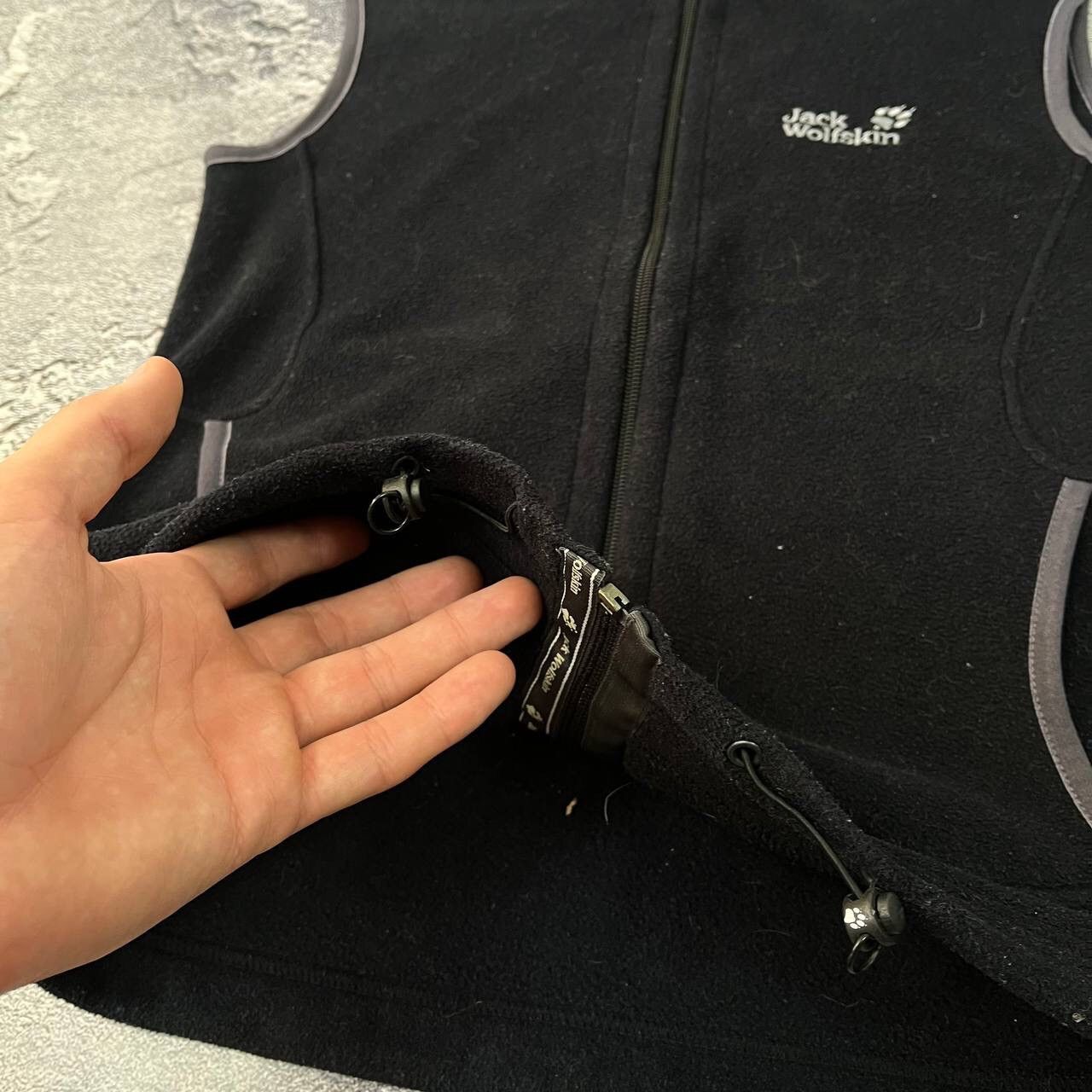 Vintage Womens Jack Wolfskin Fleece outdoor vest black polartec Size S / US 4 / IT 40 - 6 Thumbnail